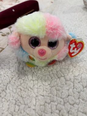 Ty Rainbow Plush Puffies